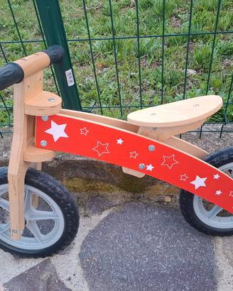 Bici in legno senza pedali 