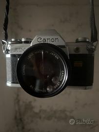 Canon  AT1 + obiettivo Canon FD 50 mm  vintage