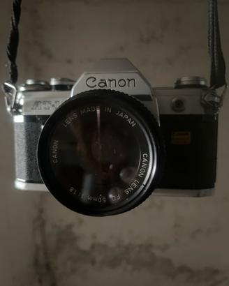 Canon  AT1 + obiettivo Canon FD 50 mm  vintage