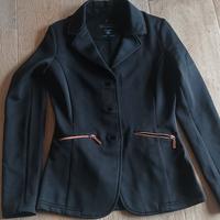 Giacca da Bambina Equitazione per Concorso nera