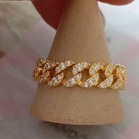 Anello Pandora maglia cubana oro