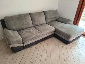 Divano letto angolare con penisola a destra