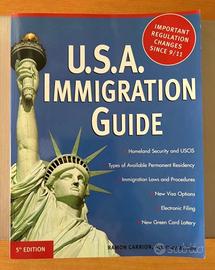 Libro guida “USA Immigration guide” testo in Ingle