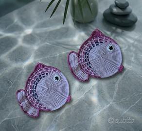 Presine uncinetto a forma di pesce