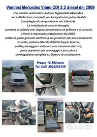 MERCEDES Viano - guida e trasporto disabili