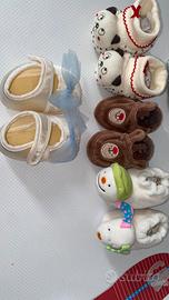 5 paie di Scarpine neonati