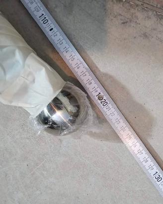 Bastone per tenda acciaio con terminali palla 120