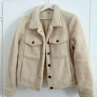 Giacca Teddy Coat Giubbotto Peloso Glamorous Panna