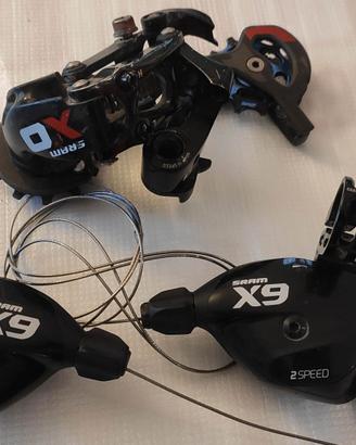 Deragliatore per Mtb sram x0 e comandi x9 10v