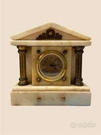 orologio da camino alabastro vintage