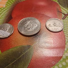 monete  americane  piu 2 cinquecento lire argento 
