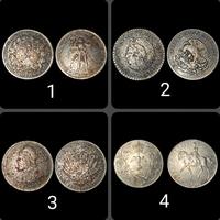 Collezione 4 monete storiche estere – in blocco