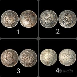 Collezione 4 monete storiche estere – in blocco
