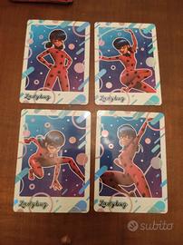 Card carte miraculous ladybug chat noir marinette