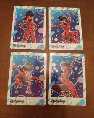 Card carte miraculous ladybug chat noir marinette