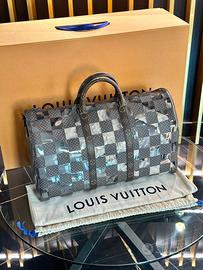 Louis Vuitton Keepall monogram chess