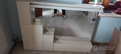 Mobile da bagno laccato bianco
