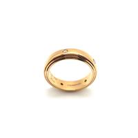 Anello oro giallo e diamanti