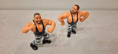 2 action figure WWF WWE Tag Team Bushwackers Butch