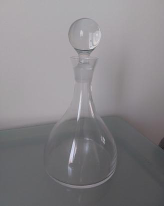 Decanter/caraffa da vino vintage in vetro + tappo