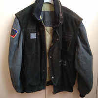 Giubbotto in pelle scamosciata vintage