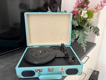 Giradischi per vinili portatile a valigetta