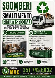 Sgomberi e trasporti a prezzi bassi