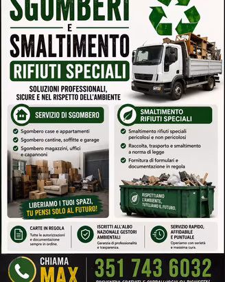 Sgomberi e trasporti a prezzi bassi