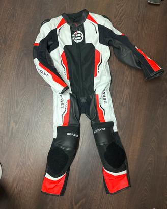 Tuta minimoto bambino pelle racing Befast vegas