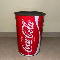 COCA COLA BIDONE POUF VINTAGE