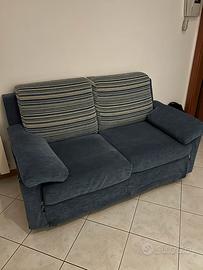 Divano blu - 2 posti