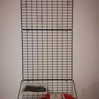 Grata appendi abiti con mensola