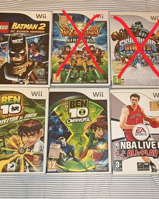 Lotto  9 giochi Nintendo Wii- PAL ITA 