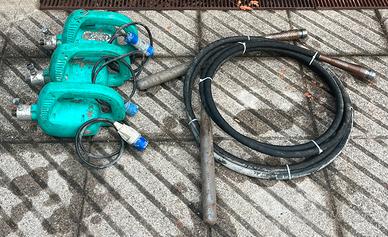 Blocco 3 vibratori cemento gettata calcestruzzo