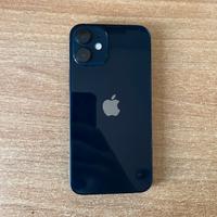 Iphone 12 mini 128 gb colore nero, cover originale