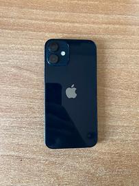 Iphone 12 mini 128 gb colore nero, cover originale