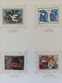 Collezione francobolli Capolavori d'Arte Francese