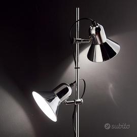 Lampada da Terra E27 Ideal Lux Polly PT2 Cromo