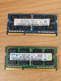 2 banchi ram 2rx8 pc3 4gb