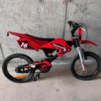 Bici con estetica simile ad una moto