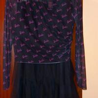 gonna di tulle nero  maglietta