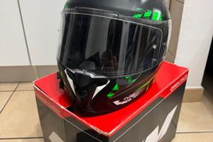 Casco Integrale CGM Nero Verde Taglia L