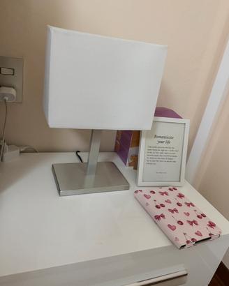 Lampada da tavolo bianca 36cm - 2 disponibili