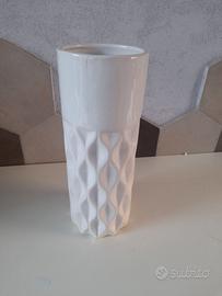 Vaso Vintage Op-Art Porcellana Bianca