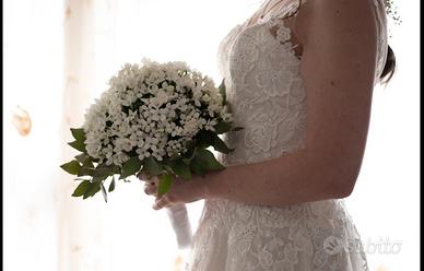 abito da sposa avorio