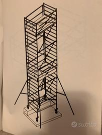 Impalcatura con ruote