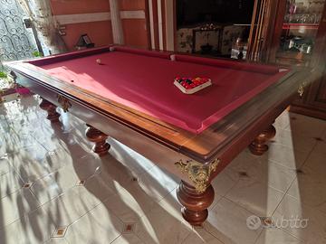 Biliardo MBM telo rosso piano ardesia