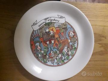 n. 7 PIATTI DA COLLEZIONE AUTOGRILL ANNI '80