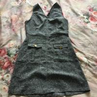 Abito senza maniche grigio