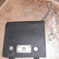 portafoglio in pelle bikers